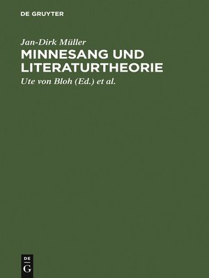 cover image of Minnesang und Literaturtheorie